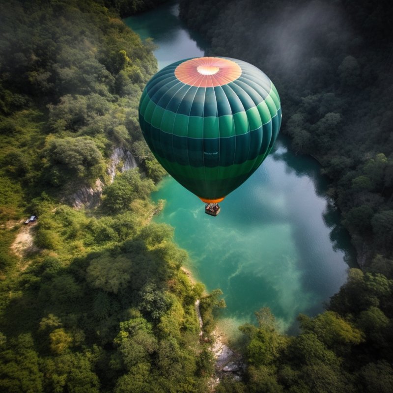 Podróże balonem: widok z góry i spokojna przygoda