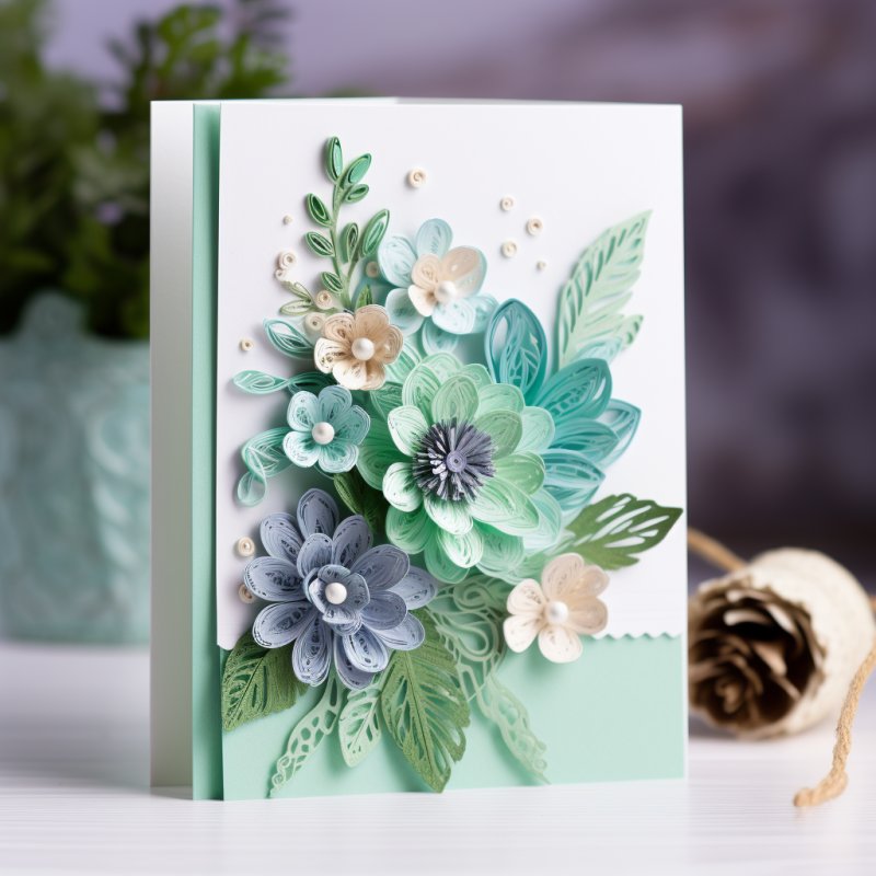 Praca chałupnicza: składanie i dekorowanie kartek okolicznościowych