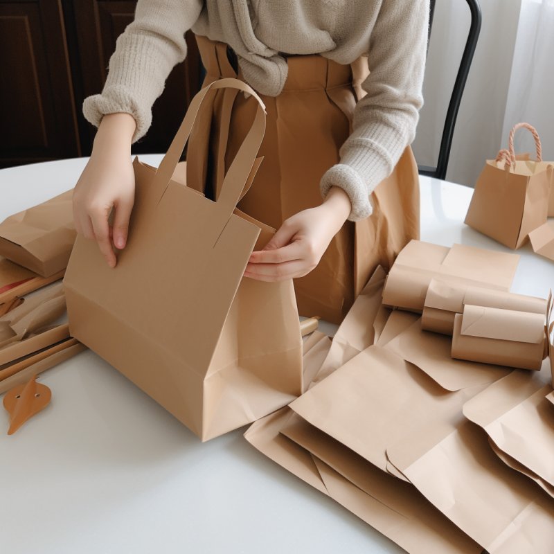 Torebki papierowe z serca domu: sztuka składania