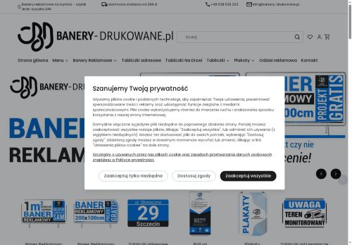 Sklep z banerami drukowanymi