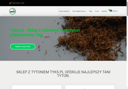 Tytoń mocny, tani tyton mocny, mocny tytoń papierosowy